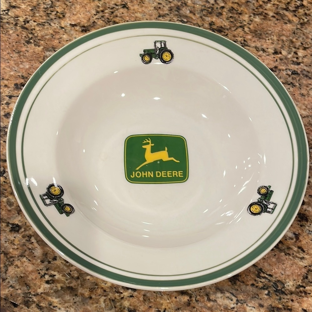 John Deere Soup/Pasta bowl - green tractor